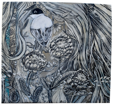 Belle des Champs 「Belle des Champs」というタイトルの絵画 Elisabeth Tiffon (Eli TIFFON CUENCA)によって, オリジナルのアートワーク, アクリル