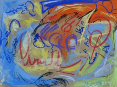 Malerei mit dem Titel "Goupil" von Yannick Sigwalt, Original-Kunstwerk, Pastell