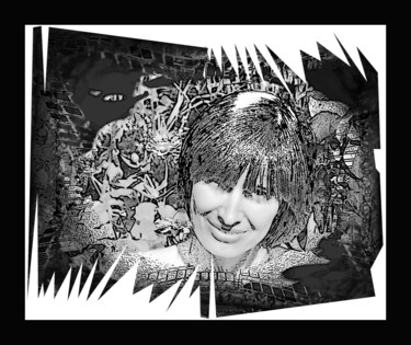 Digital Arts με τίτλο "Ирина Irina 12" από Дима Dima Вильмс Wilms (Рок-Живописец Rock-Painter), Αυθεντικά έργα τέχνης, 2D ψη…