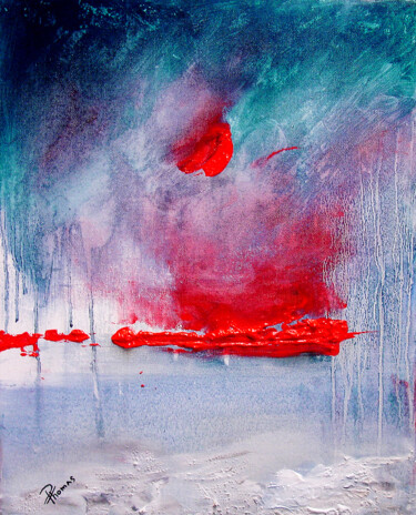 Peinture intitulée "Blessure" par Pascal Thomas, Œuvre d'art originale, Acrylique