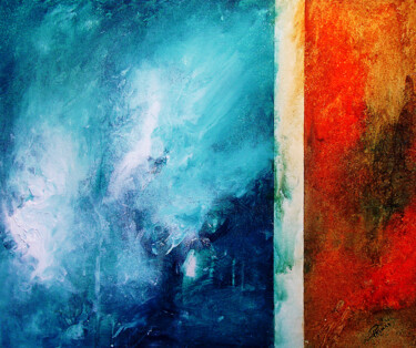 Peinture intitulée "Blue sky" par Pascal Thomas, Œuvre d'art originale, Acrylique
