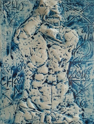 Peinture intitulée "Relief 2" par Choon-Seok Roh, Œuvre d'art originale