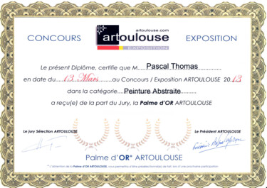 Palme d'or artoulouse Peinture intitulée "Palme d'or artoulou…" par Pascal Thomas, Œuvre d'art originale