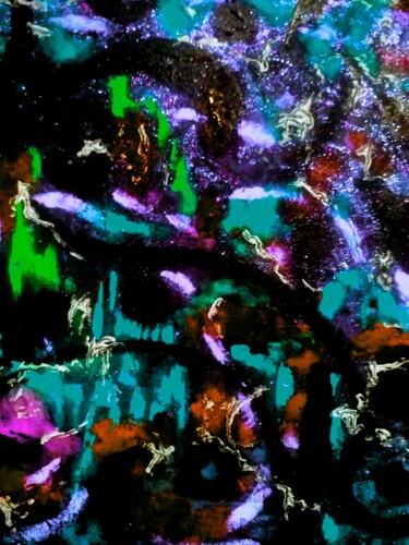 Peinture intitulée "###t€r€###cosmos#1#" par Teretoma Tapi, Œuvre d'art originale