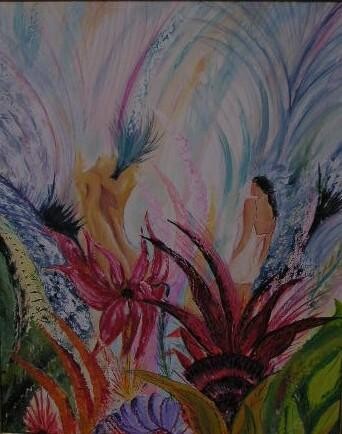 Peinture intitulée "Ambiguïté" par Hugues Roussel, Œuvre d'art originale, Huile