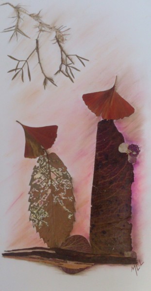 Collages intitulée "Pause" par Martine Capdeville-Lacomme, Œuvre d'art originale