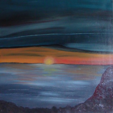 Painting titled "océan endormi" by Maï Girac, Original Artwork