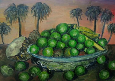 绘画 标题为“Still Life In The D…” 由Berthold Von Kamptz, 原创艺术品, 油