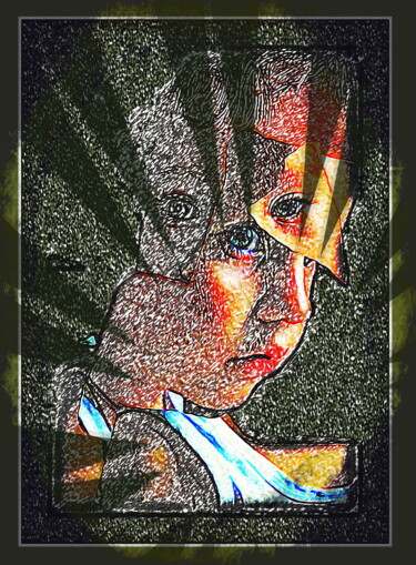 Digital Arts titled "Андрей   Andrey 24" by Dima Dima Vil Ms Wilms (Rok Zivopisec Rock Painter), Original Artwork, 2D Digita…