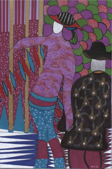 图画 标题为“pickpocket” 由Marie-José Sintes, 原创艺术品, 标记