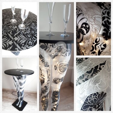 Design intitulée "Jambes de star.jpg" par Brigitte Dravet, Œuvre d'art originale, Acrylique