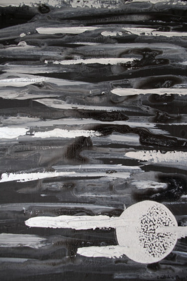 Douce nuit Painting titled "Douce nuit" by Laëtitia Payet (Lëty Création), Original Artwork, Acrylic