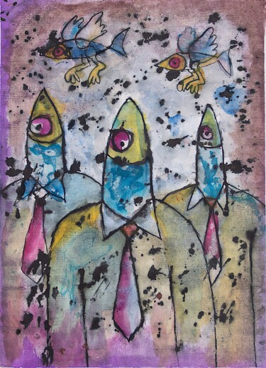 le-reve-des-hommes-poissons. 50X65