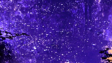 Photographie intitulée "Reflets/bleus/20180…" par Janie B., Œuvre d'art originale, Photographie numérique