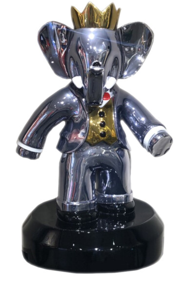 Babolex Classique Full Chrome Socle Noir 60 cm 雕塑 标题为“Babolex Classique F…” 由Vincent Faudemer, 原创艺术品, 树脂