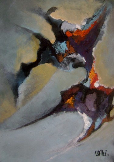 Peinture intitulée "envol" par Martine Woellet, Œuvre d'art originale, Acrylique