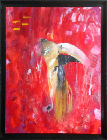 Peinture intitulée "C'est pas encore fa…" par Philippe Rabouille (Raph), Œuvre d'art originale, Huile Monté sur Châssis en b…