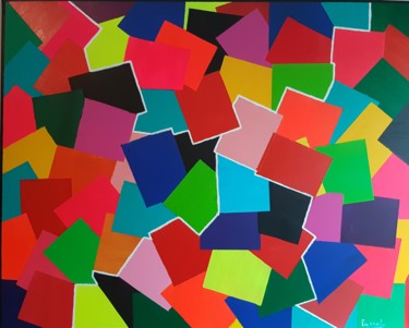 Peinture intitulée "Putai......de .....…" par Pascal, Œuvre d'art originale, Acrylique