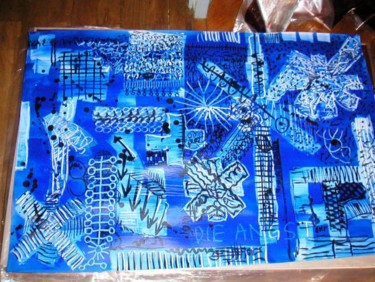 Peinture intitulée "N° 14 ou Die Angst" par Toytoy, Œuvre d'art originale