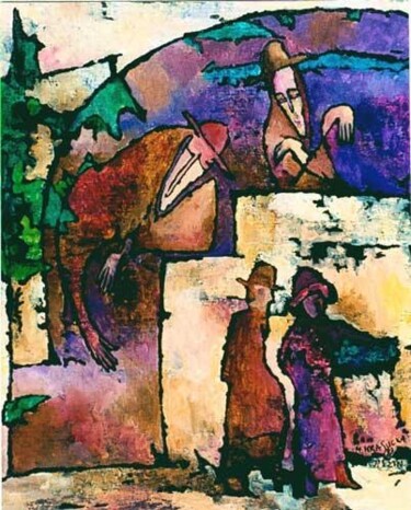 Malarstwo zatytułowany „No.G54 Jerozolima2” autorstwa Małgorzata Krasucka, Oryginalna praca