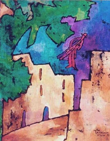 Malarstwo zatytułowany „No.G53 Jerozolima” autorstwa Małgorzata Krasucka, Oryginalna praca