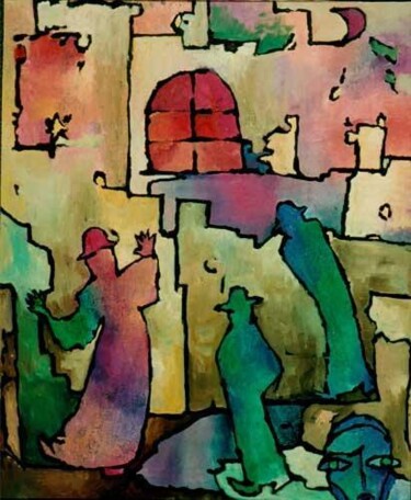 Malarstwo zatytułowany „No.G58 Jerozolima6” autorstwa Małgorzata Krasucka, Oryginalna praca