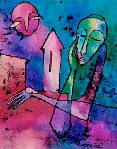 Malarstwo zatytułowany „No.G48 Jaffa” autorstwa Małgorzata Krasucka, Oryginalna praca