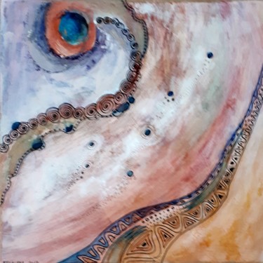 Peinture intitulée "HURRICANE IRMA 2" par Ervalena, Œuvre d'art originale, Acrylique