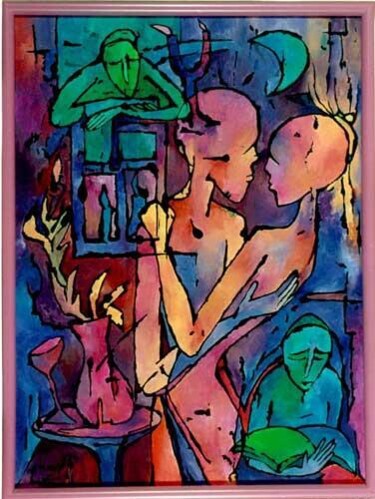 Malarstwo zatytułowany „No.G61.jpg Oneg Sza…” autorstwa Małgorzata Krasucka, Oryginalna praca, Olej Zamontowany na Drewniana…