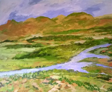 Painting titled "SOUTHWEST PLAINS" by David Cade, Original Artwork, Oil