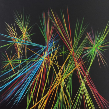 Peinture intitulée "Mikado / #artistsup…" par Mimi, Œuvre d'art originale, Acrylique
