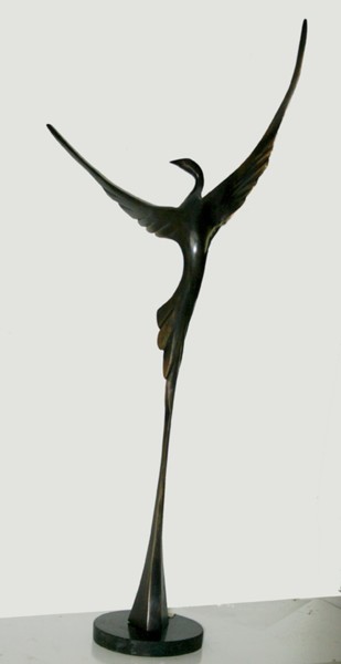 Taking off Sculpture titled "Taking off" by Ypym Shystyq, Original Artwork, Metals