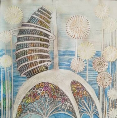 Drawing titled "Ecologis ©" by Bega, Original Artwork, Acrylic