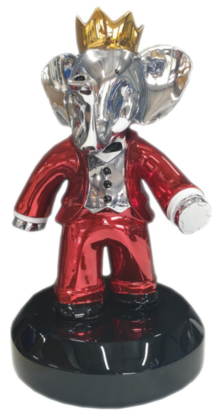 Babolex Classique Rouge Socle Noir 60 cm 雕塑 标题为“Babolex Classique R…” 由Vincent Faudemer, 原创艺术品, 树脂