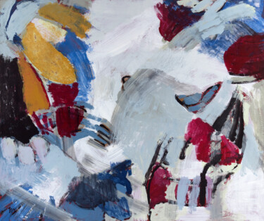 Painting titled "Con Ocres" by Marisu Solís, Original Artwork, Acrylic