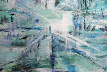 Horizon bleu/Blue Horizon Dessin intitulée "Horizon bleu/Blue H…" par Sylvie Penet, Œuvre d'art originale, Autre