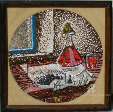 Mosaique "Triptih, L'huile de anciene maestros" Peinture intitulée "Mosaique "Triptih,…" par Slobodan Spasojevic (Spaki), Œuvre d'art originale, Autre