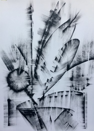 图画 标题为“Black and White Abs…” 由Khrystyna Kozyuk, 原创艺术品, 墨
