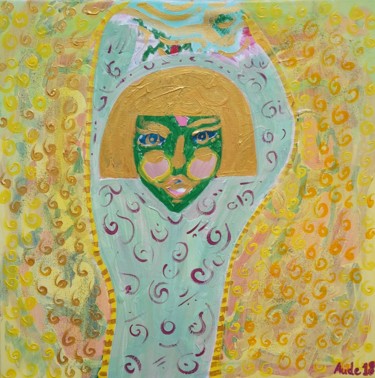 Peinture intitulée "Aude à la Vie" par Aude Peris, Œuvre d'art originale, Acrylique Monté sur Châssis en bois
