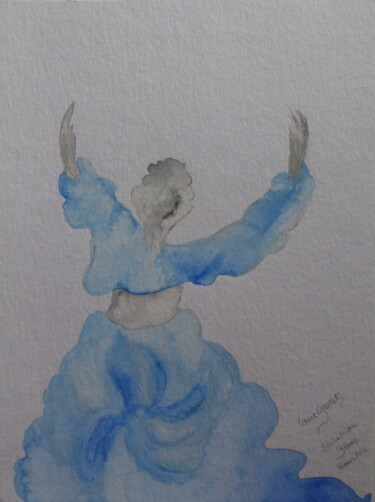 Peinture intitulée "Elévation" par Laure Barlet, Œuvre d'art originale, Aquarelle