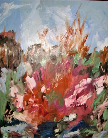 Painting titled "OCTOBER OUTING" by David Cade, Original Artwork, Oil