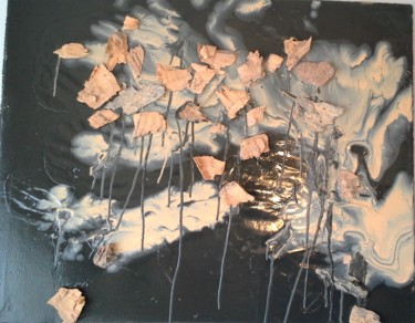 Painting titled "BEHIND THE WIND" by David Cade, Original Artwork, Enamel