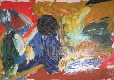 Painting titled "BLACK HOLE" by David Cade, Original Artwork, Oil