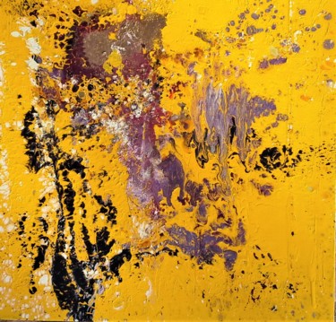 Painting titled "ERA OF THE MICROBOTS" by David Cade, Original Artwork, Acrylic