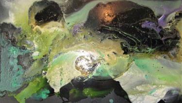 Painting titled "ESTUARY AT DAWN" by David Cade, Original Artwork, Acrylic
