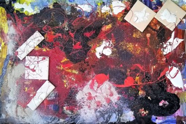 Painting titled "FIVE PILLARS OF THE…" by David Cade, Original Artwork, Acrylic