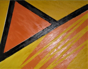 Painting titled "FLASH OF THE SUN" by David Cade, Original Artwork, Oil