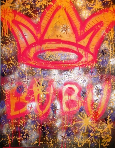 Peinture intitulée "Le Roi BUBU" par Toytoy, Œuvre d'art originale