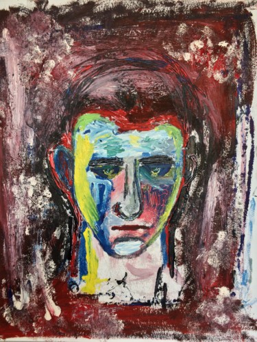 Картина под названием "Self-portrait" - Andre Von Petrus, Подлинное произведение искусства, Масло