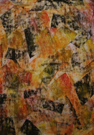 Painting titled "68 / Douces Transpa…" by Jean-Christophe Hilaire, Original Artwork, Pastel